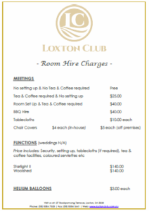 room-hire-charges